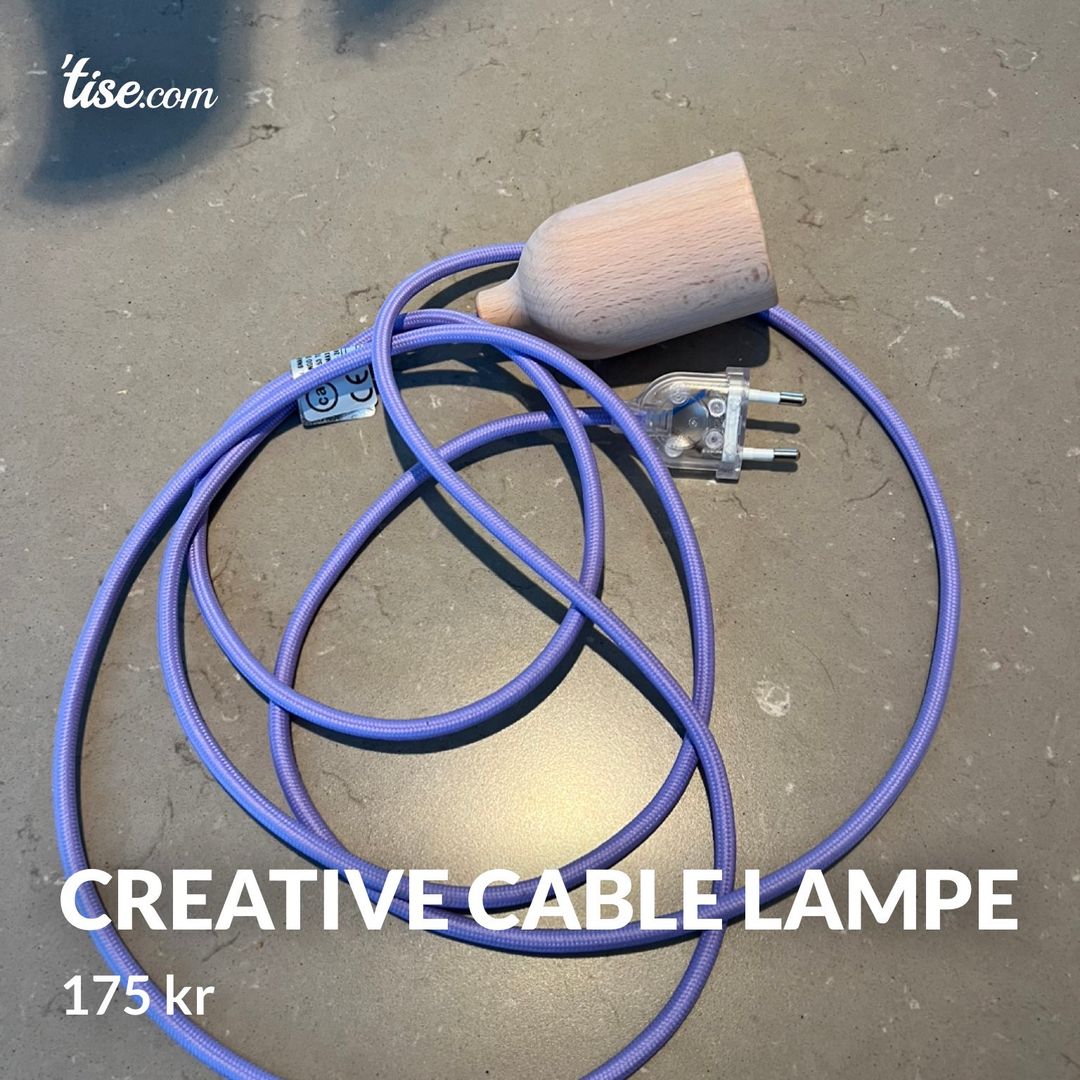 Creative cable lampe