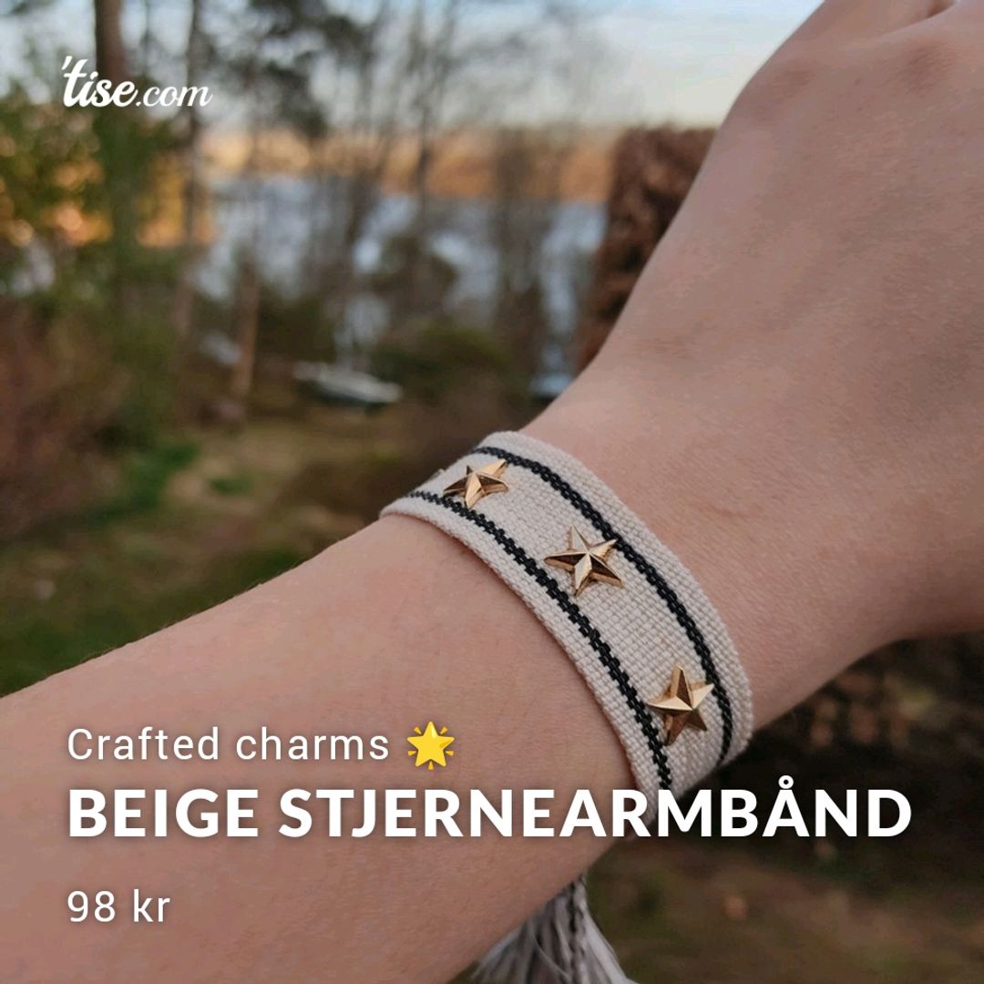 Beige Stjernearmbånd