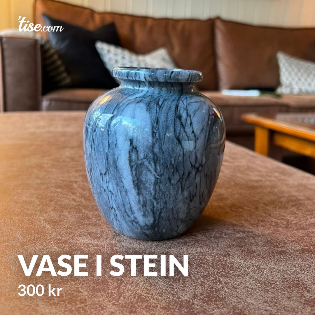 Vase i stein