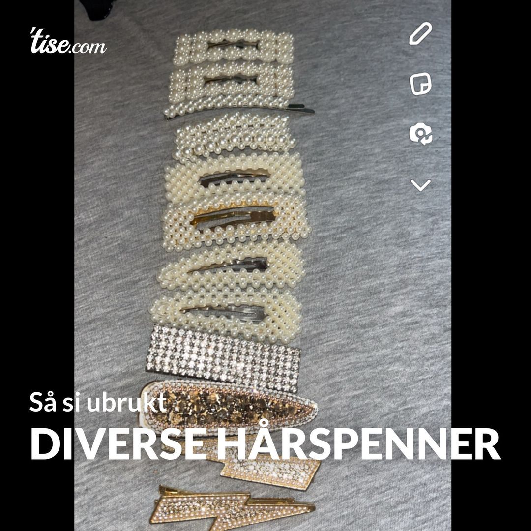 Diverse hårspenner