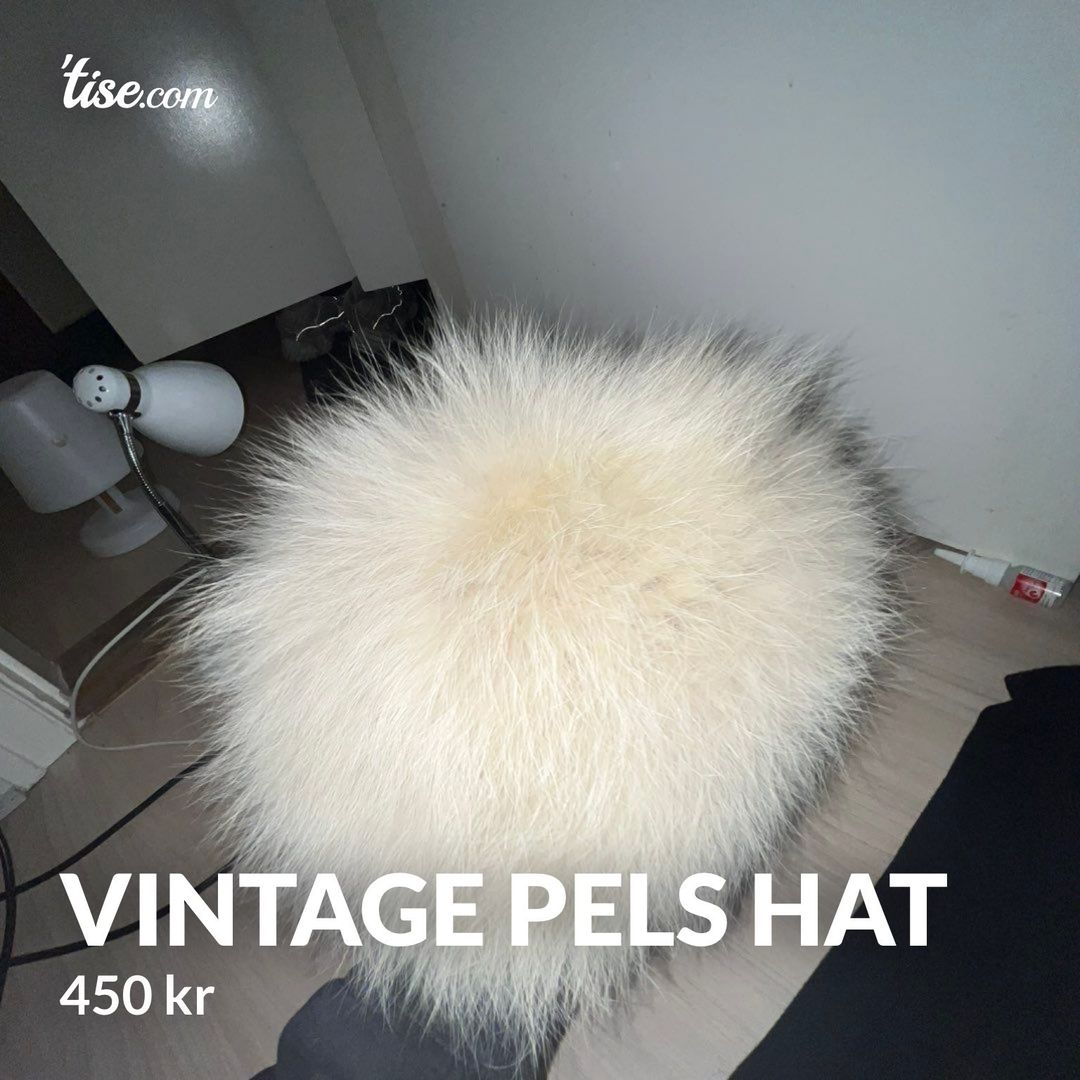 Vintage pels hat