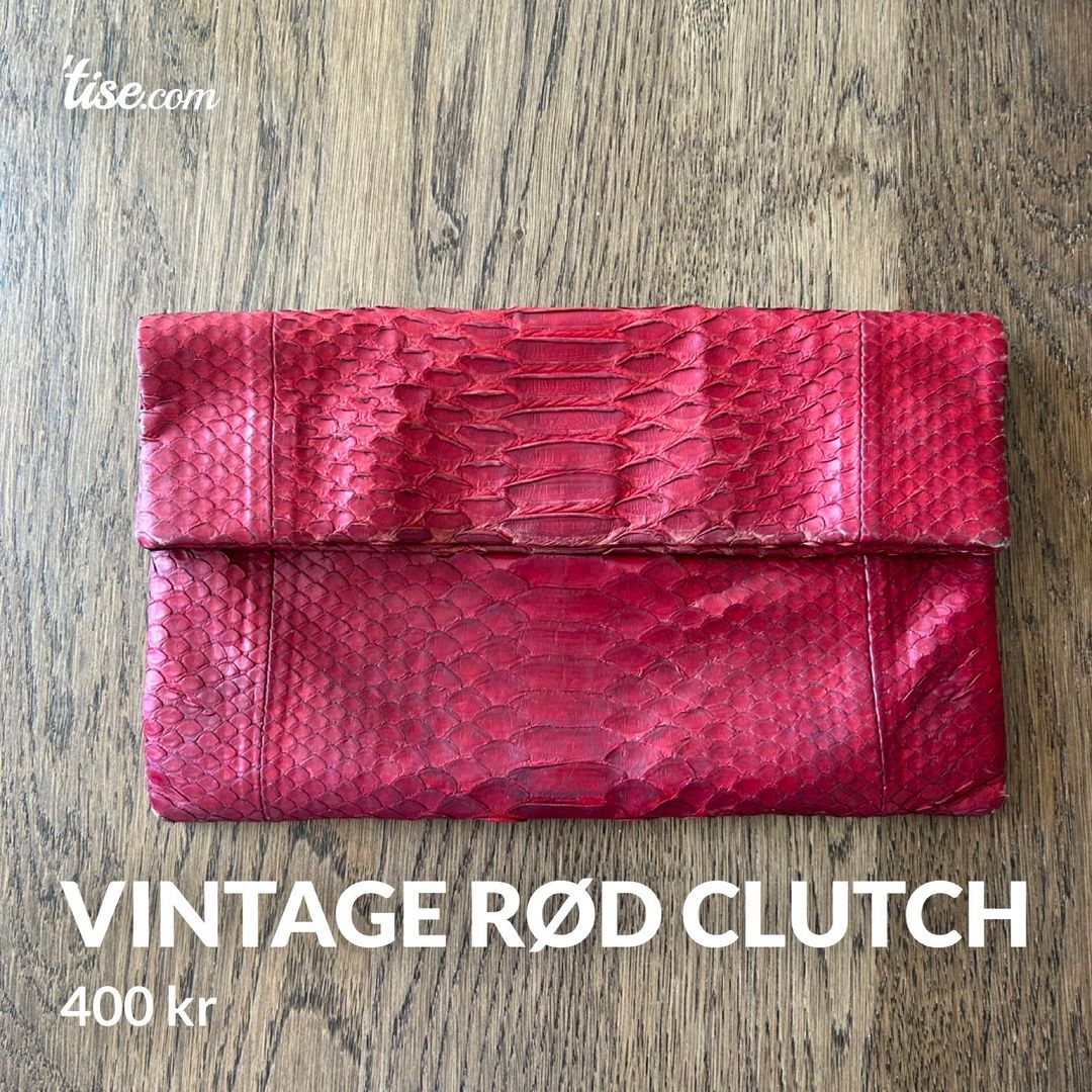 Vintage rød clutch