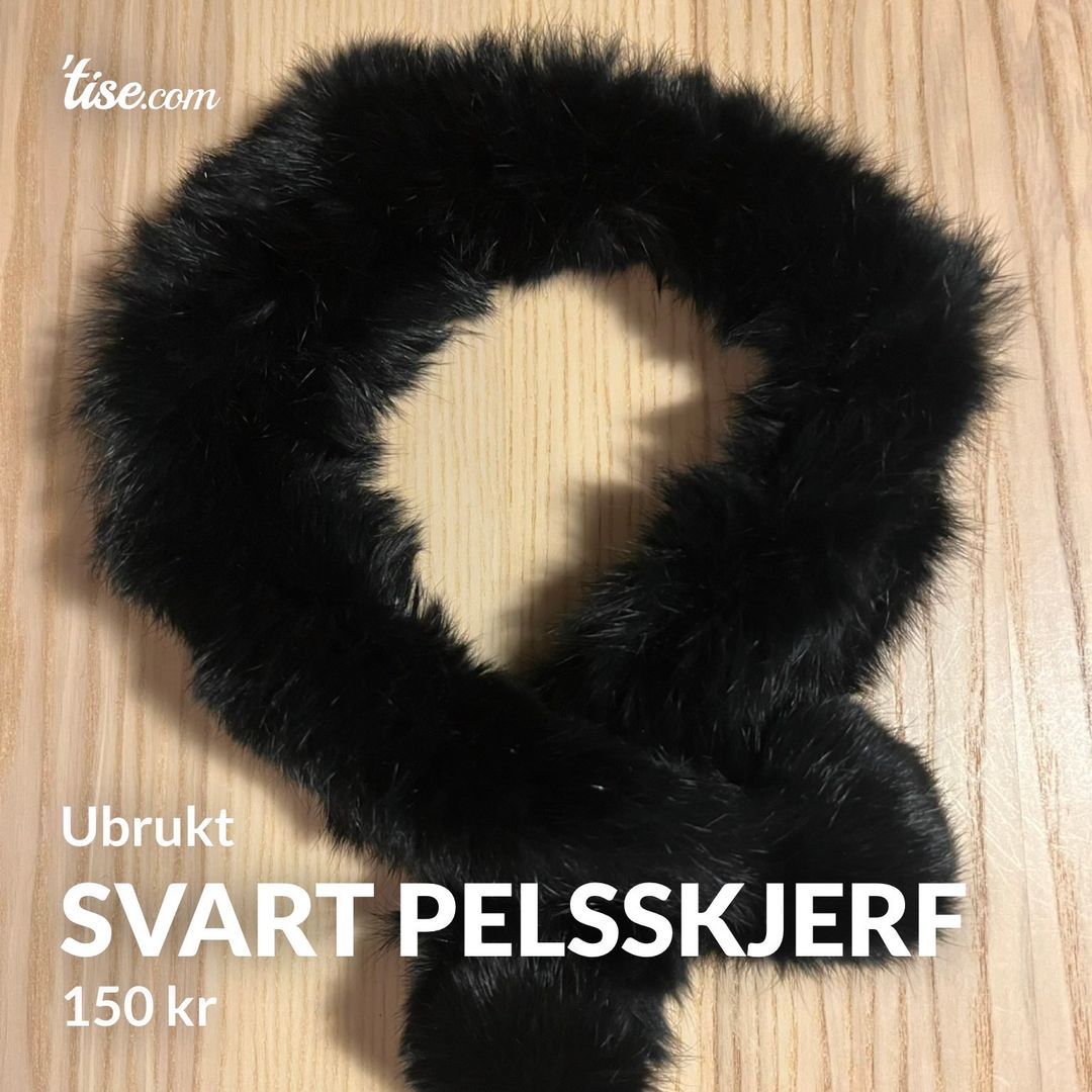 Svart pelsskjerf