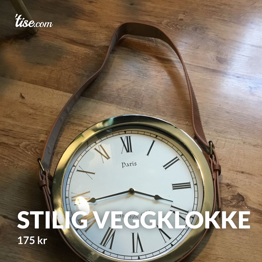 Stilig veggklokke