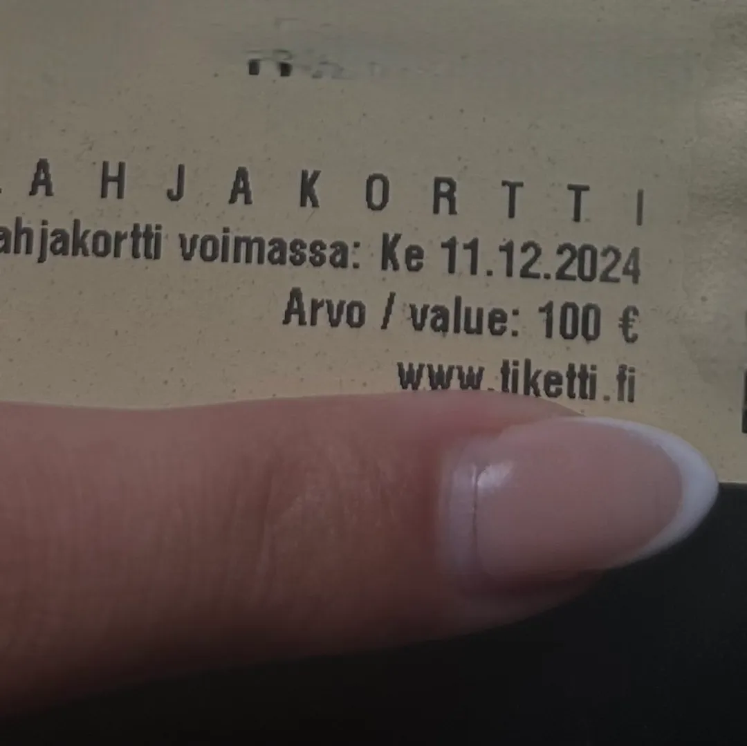 Tiketin lahjakortti