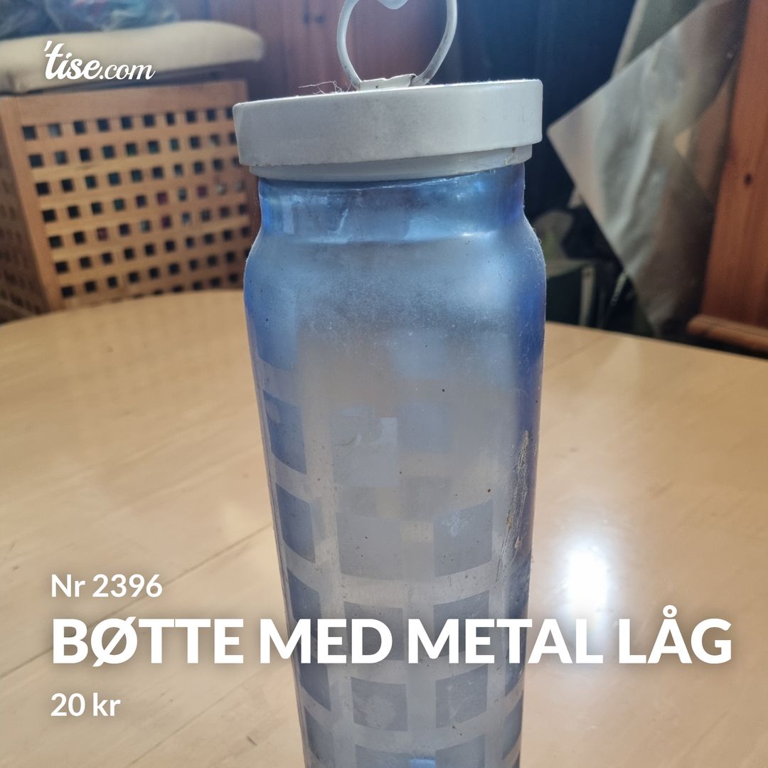 Bøtte med metal låg