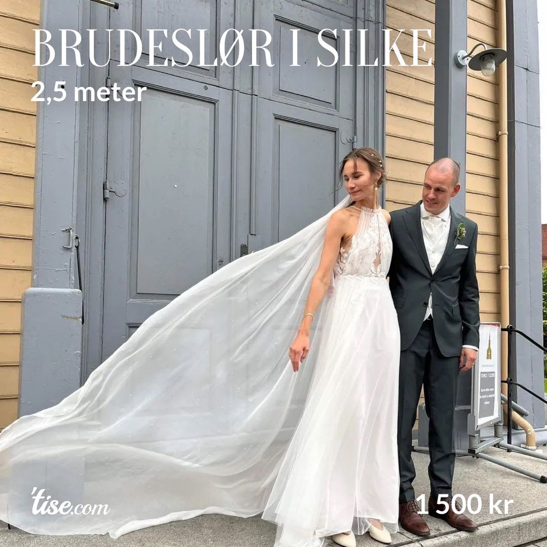 Brudeslør i silke