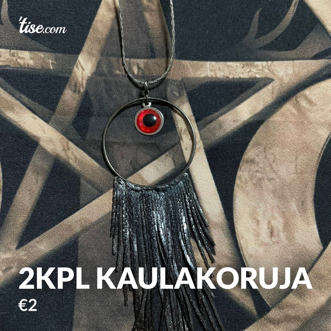 2kpl kaulakoruja