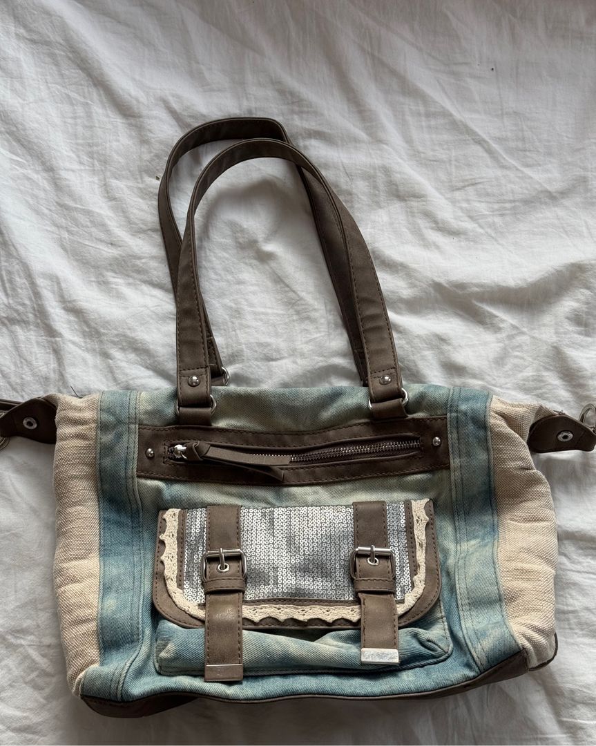 Vintage denim taske