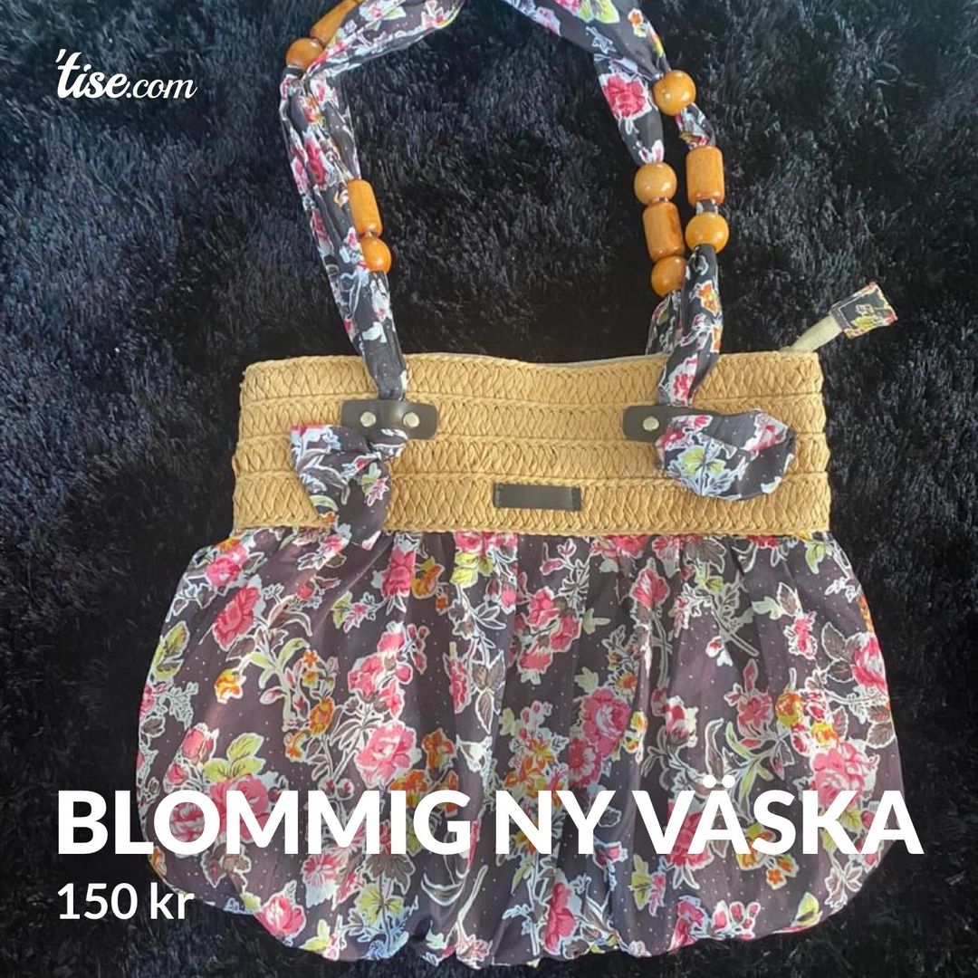 Blommig ny väska