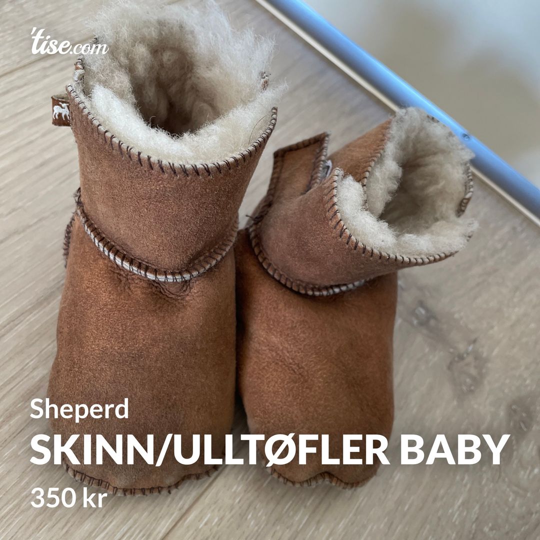 Skinn/ulltøfler baby