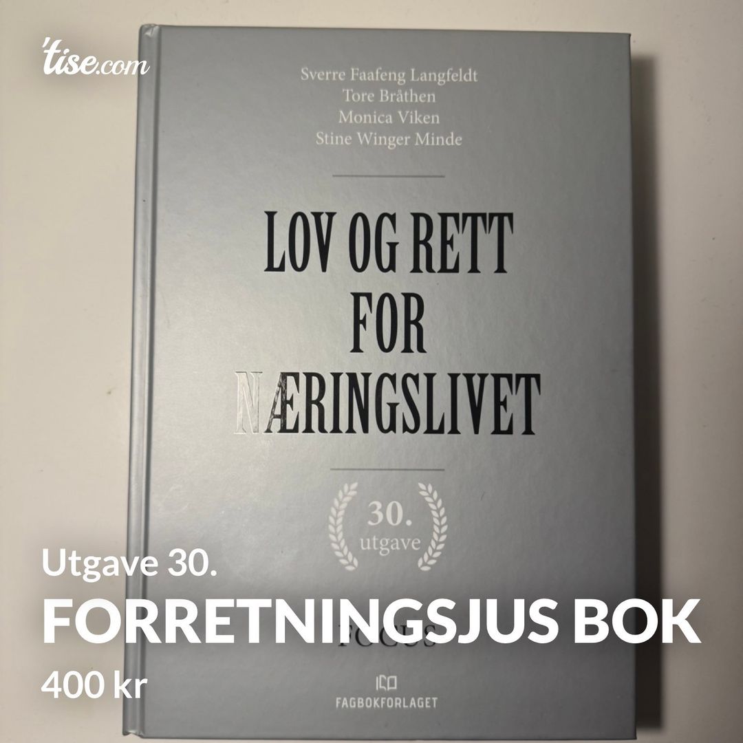 Forretningsjus bok