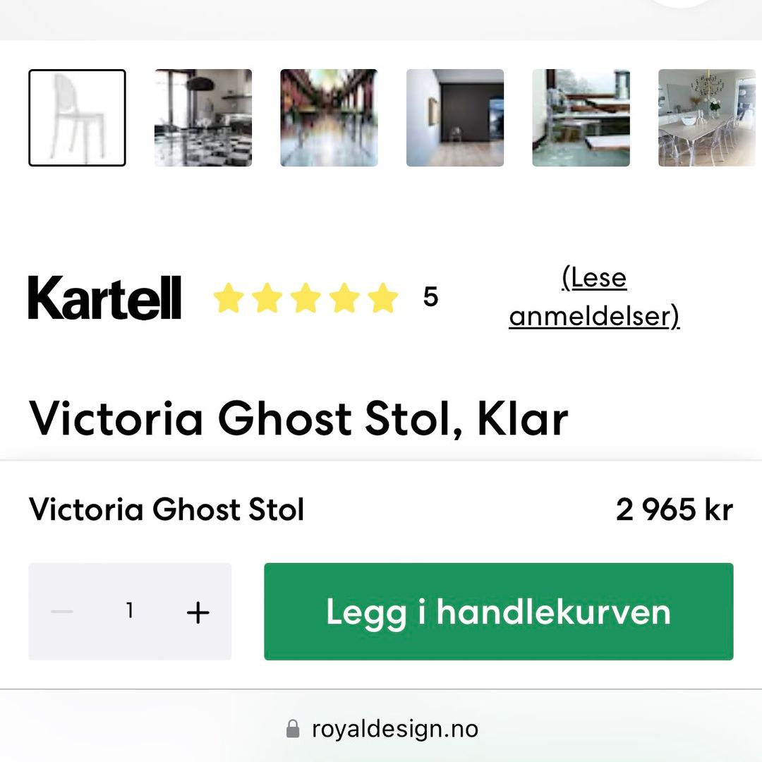 Kartell spisestol