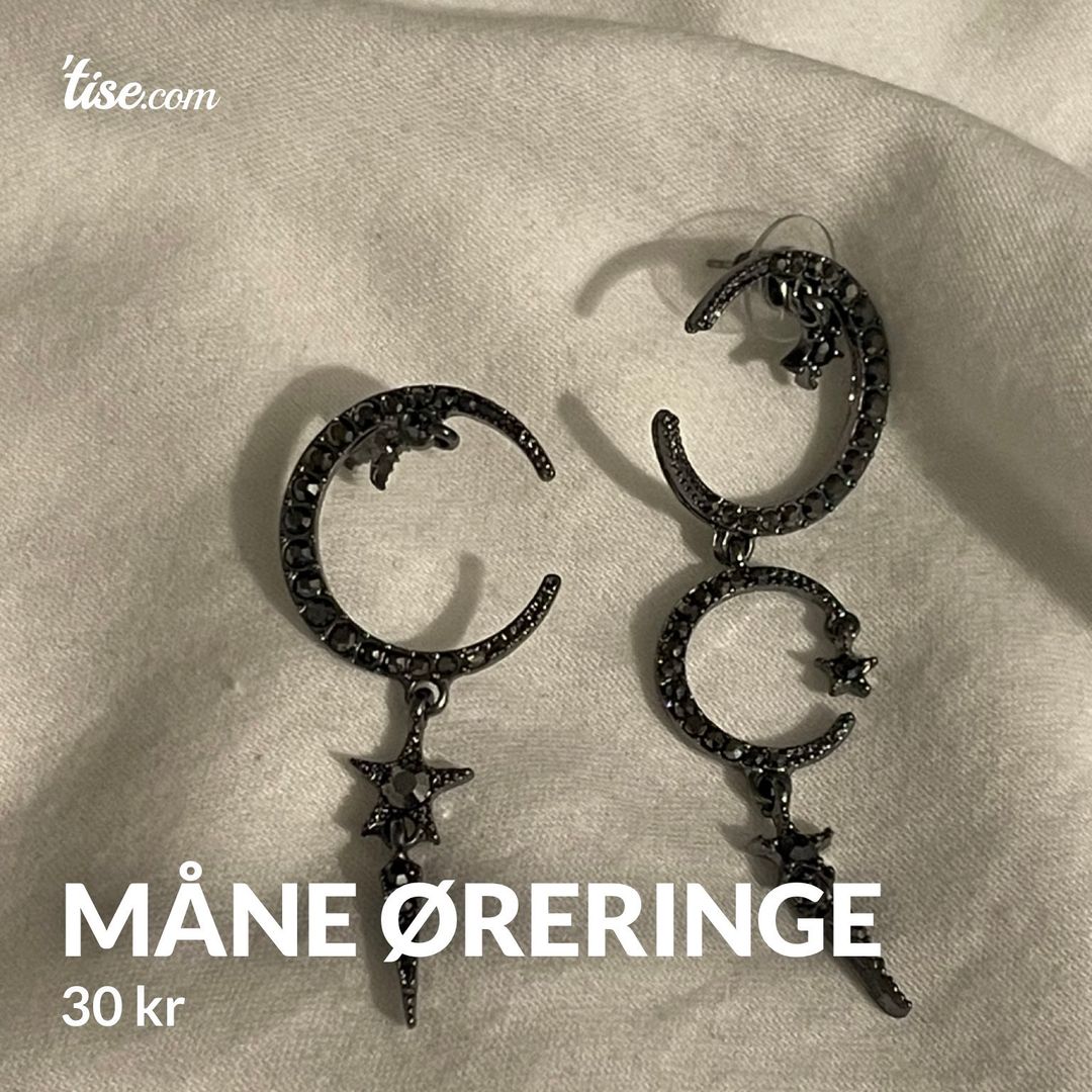 Måne øreringe