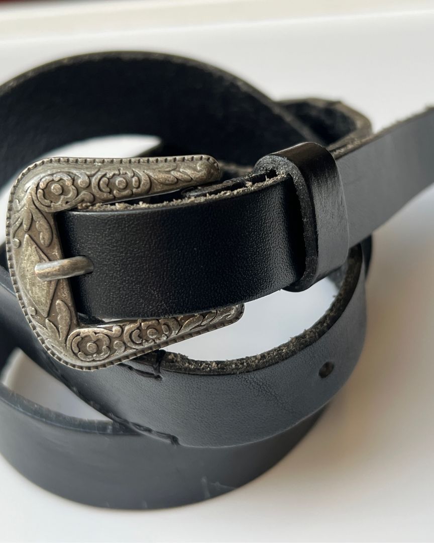 Western leather belt