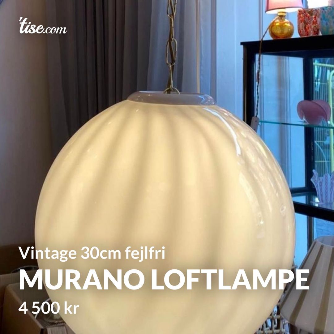 Murano loftlampe