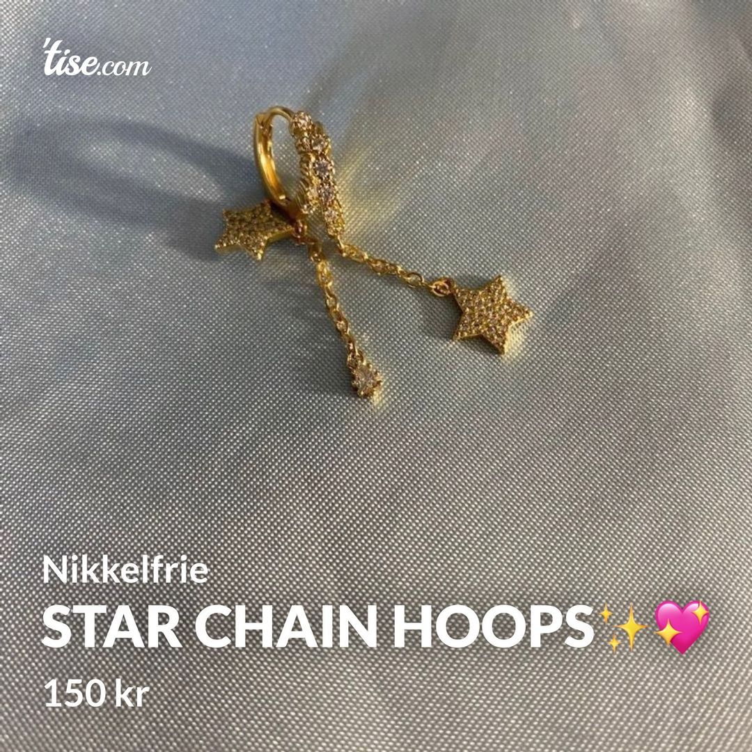 Star chain hoops✨💖