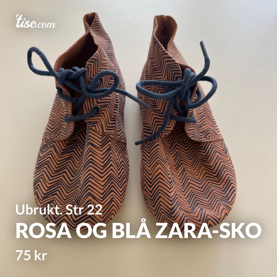 Rosa og blå Zara-sko