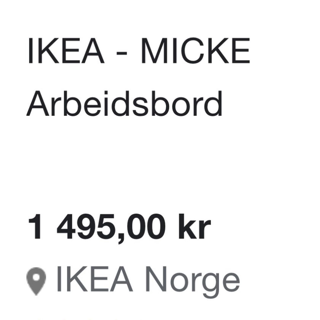 Micke skrivebord