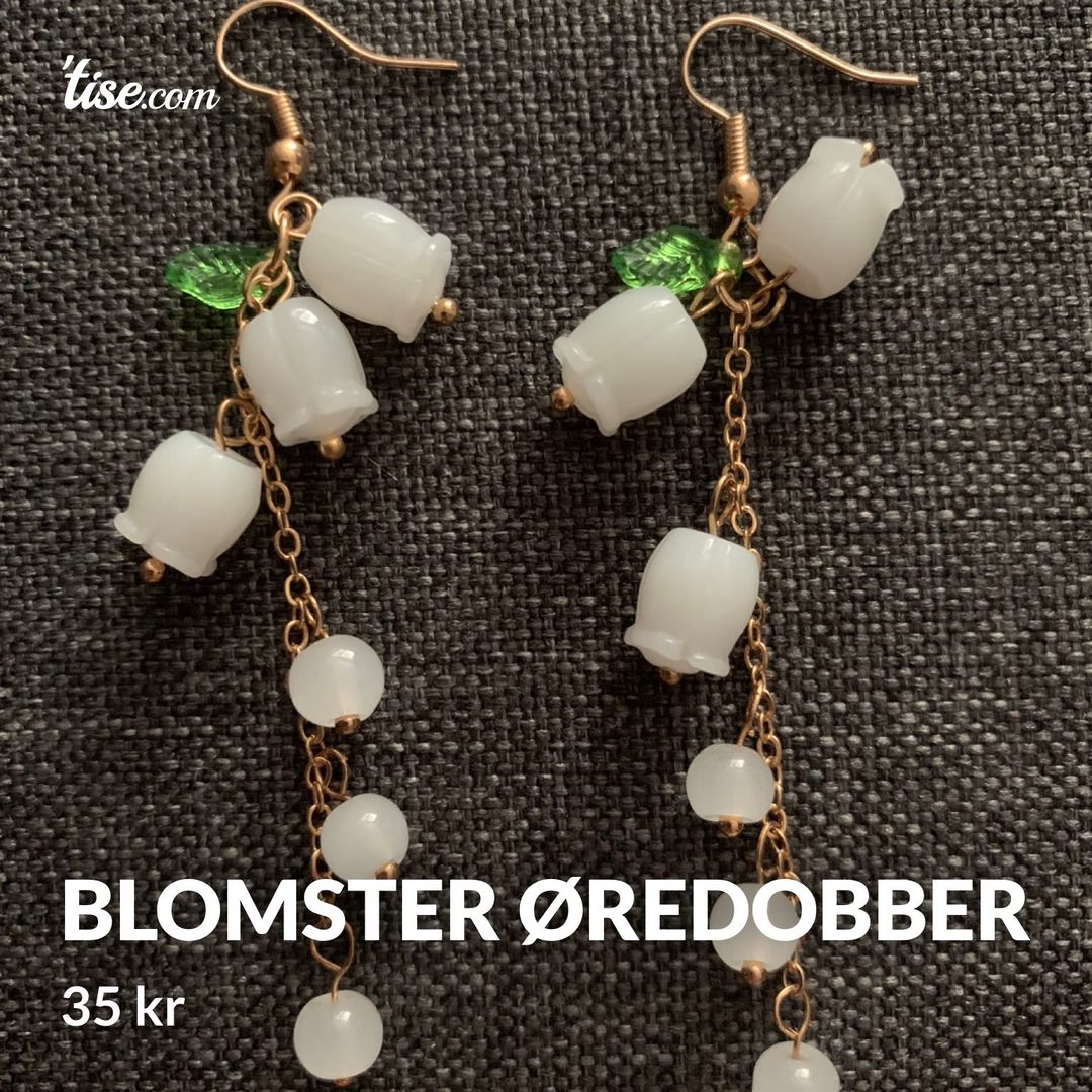 Blomster øredobber