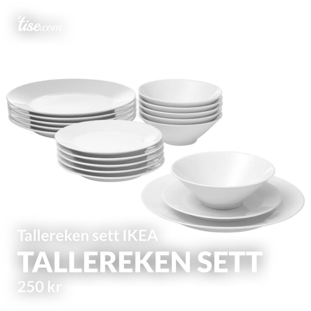 Tallereken sett