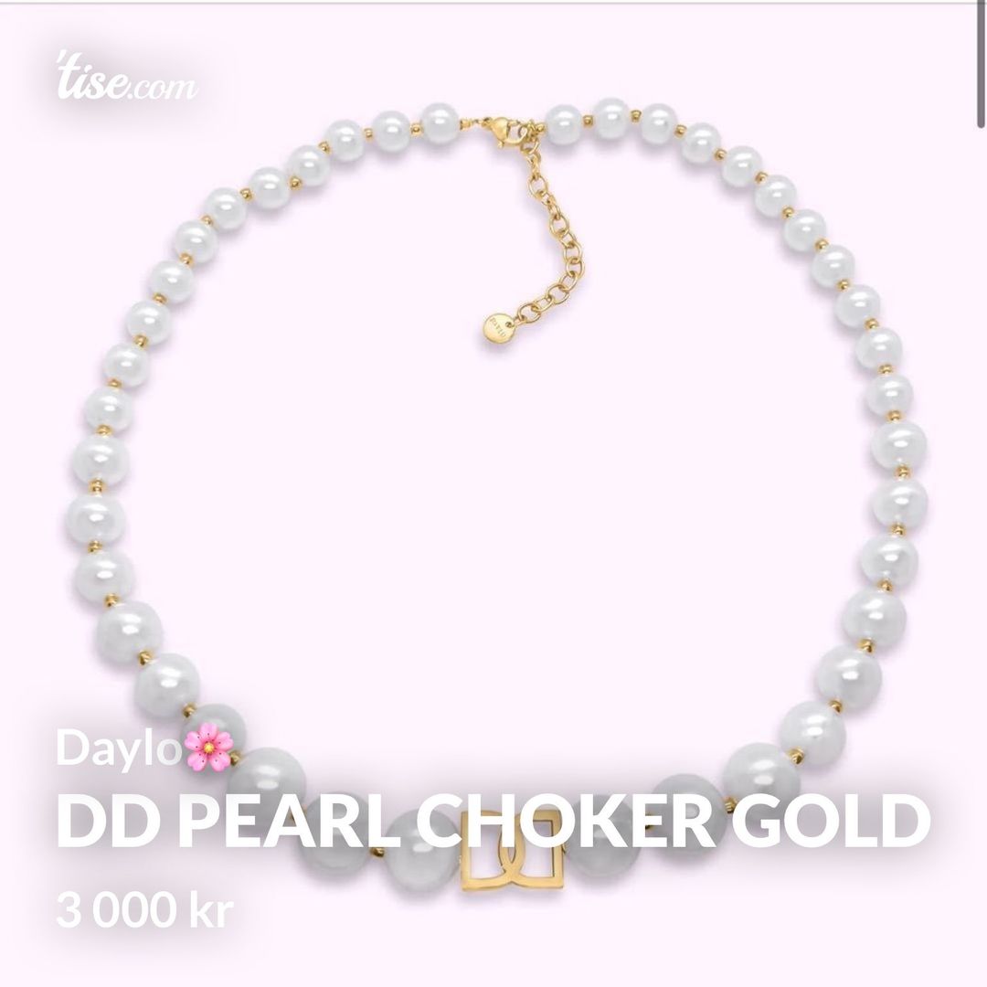 DD pearl choker gold