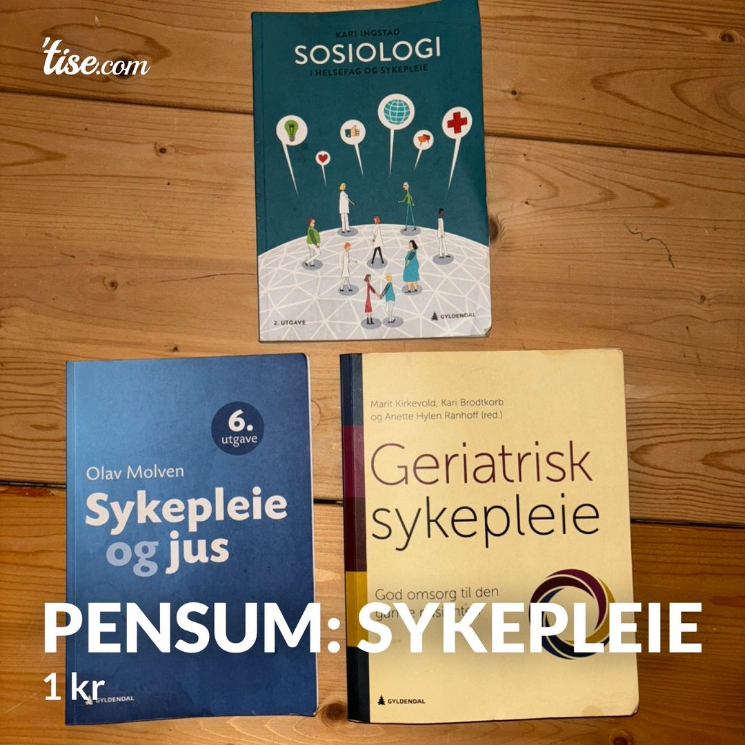 Pensum: sykepleie