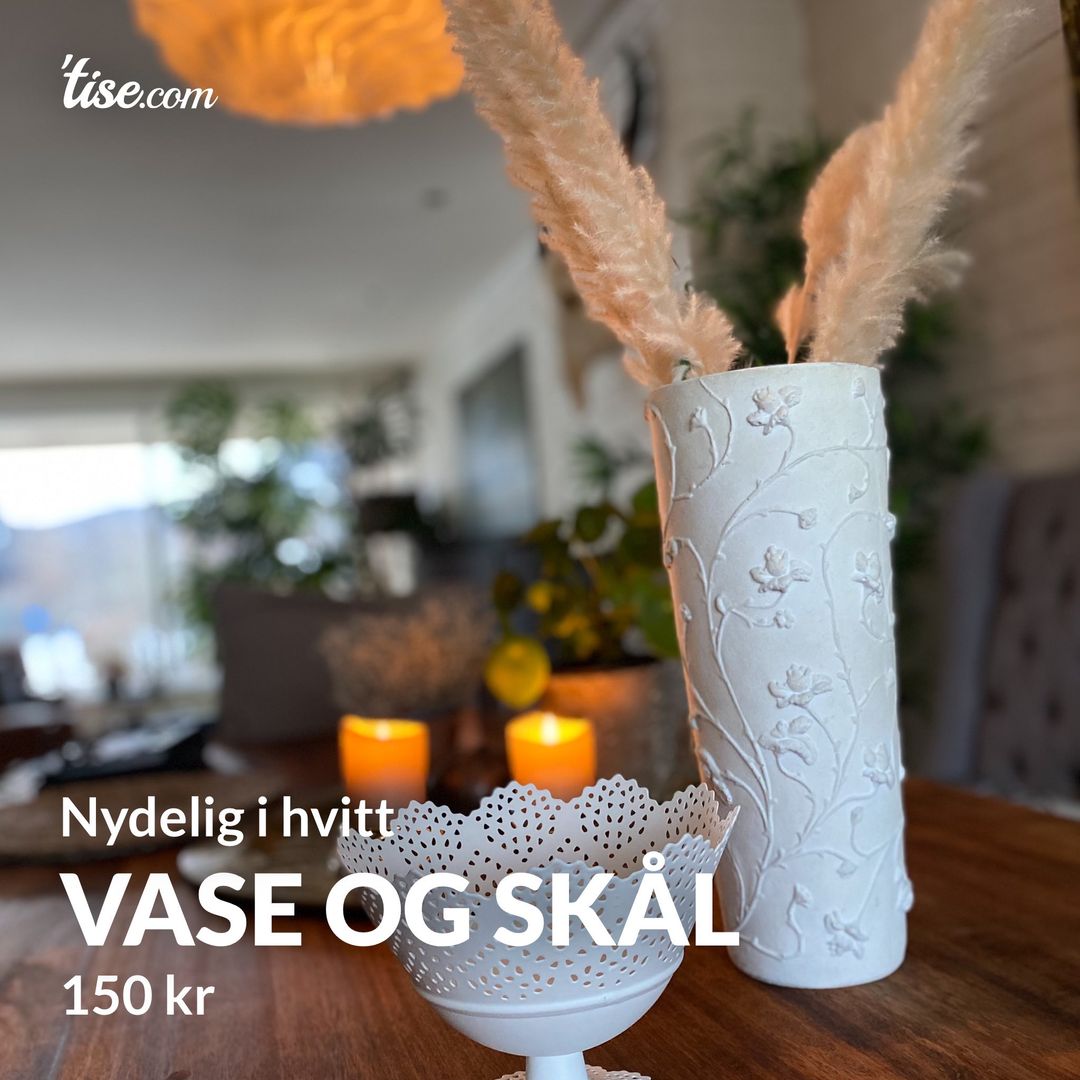 Vase og skål