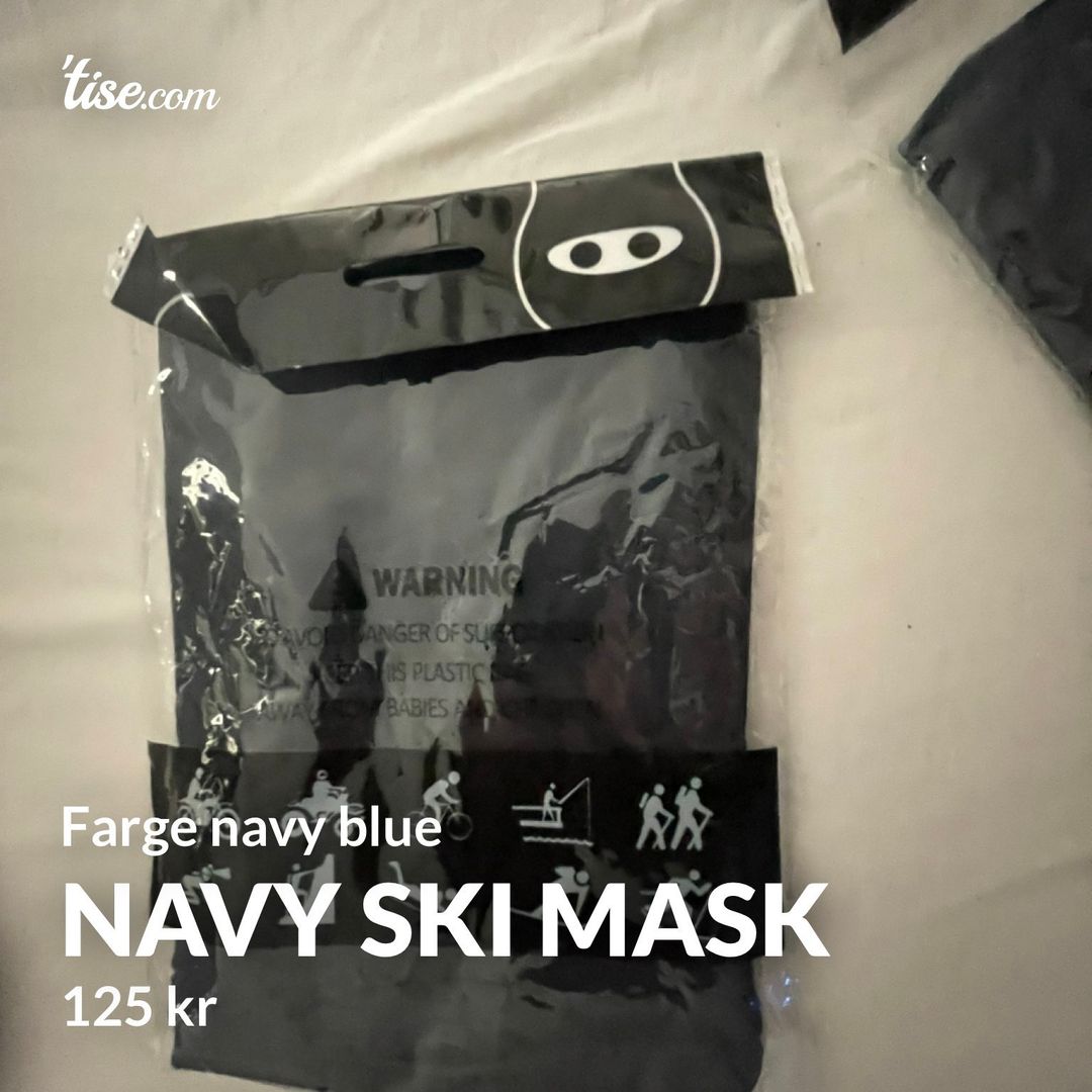 Navy ski mask