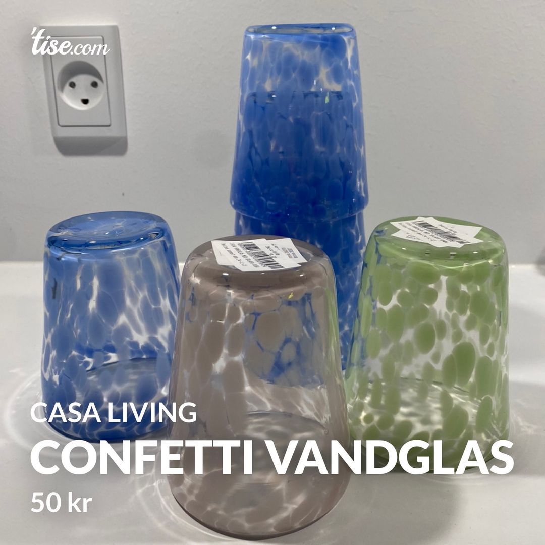 Confetti Vandglas