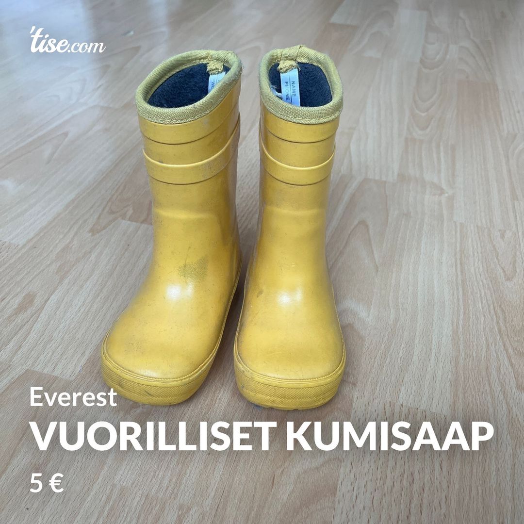 Vuorilliset kumisaap