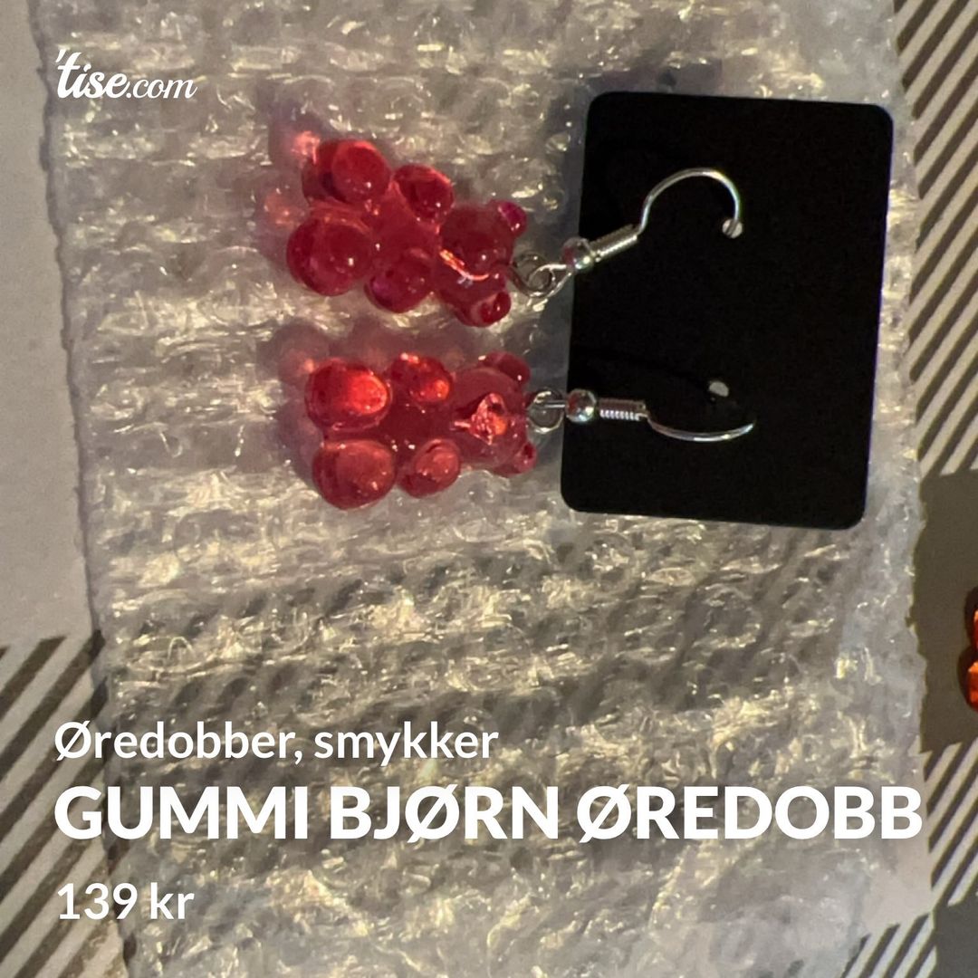 Gummi bjørn øredobb