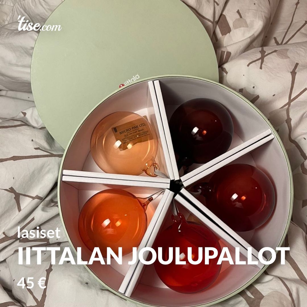 iittalan joulupallot