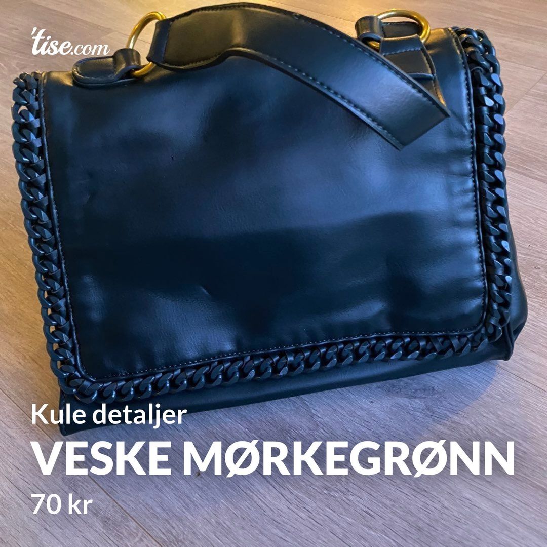 Veske mørkegrønn