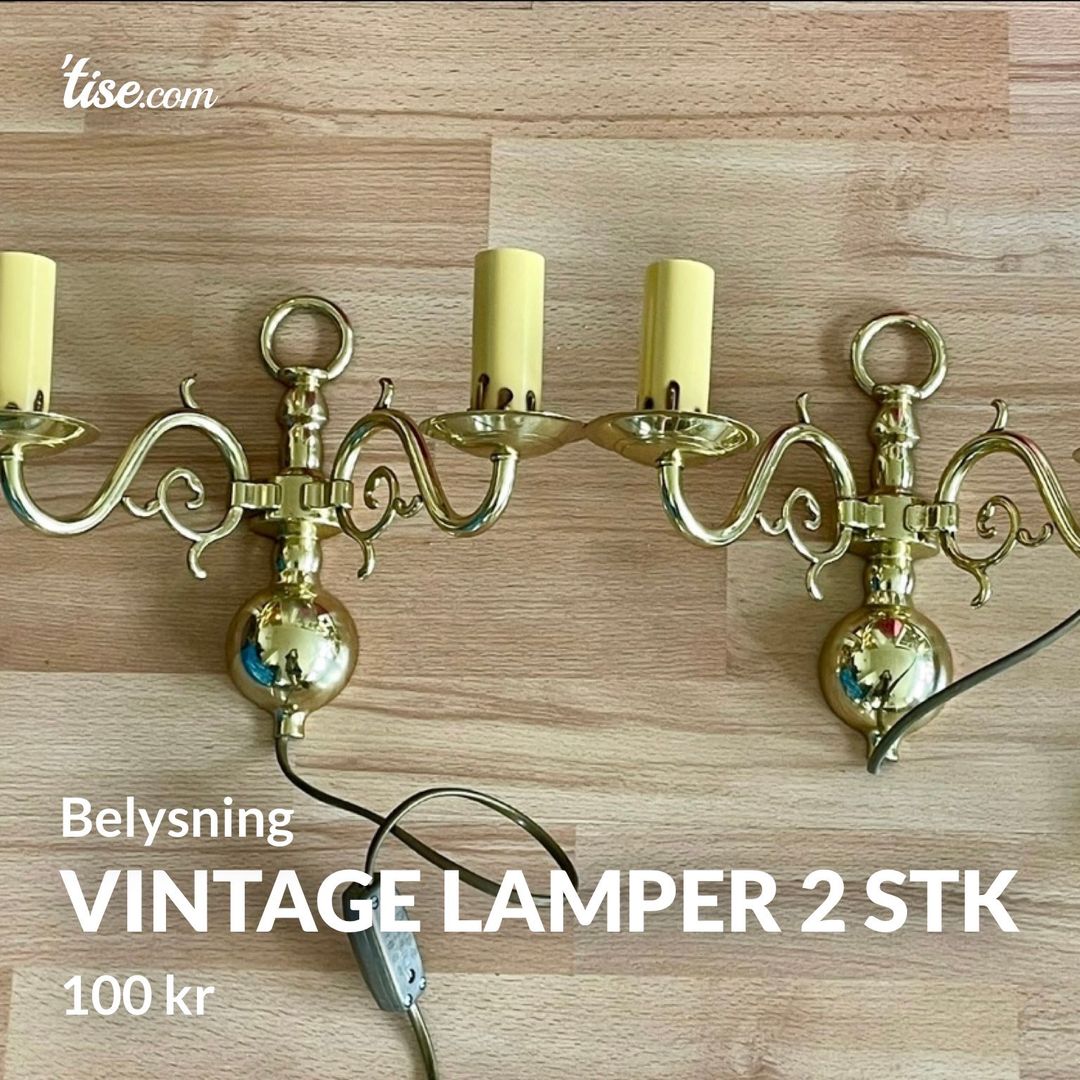 Vintage lamper 2 stk