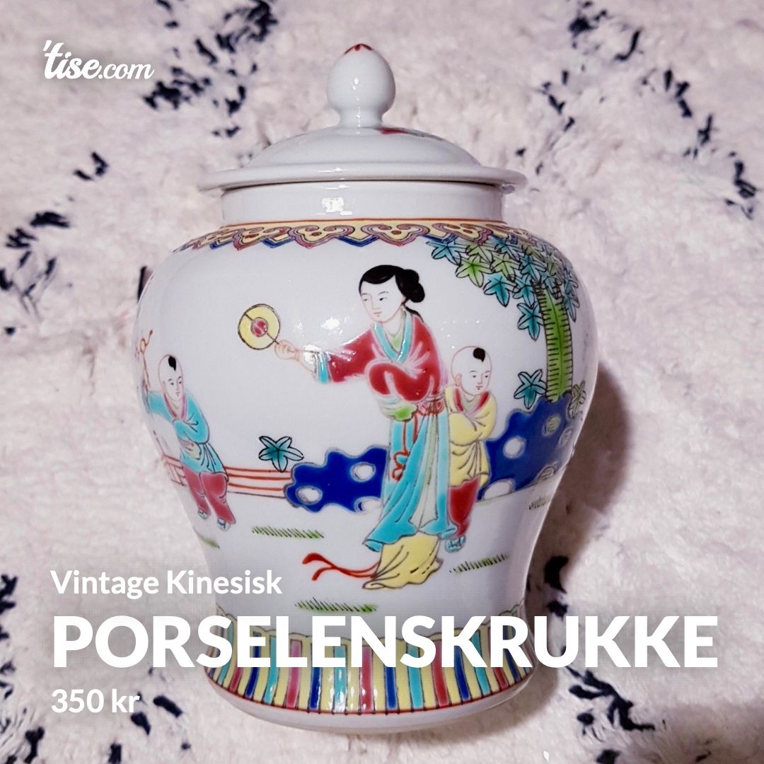 Porselenskrukke