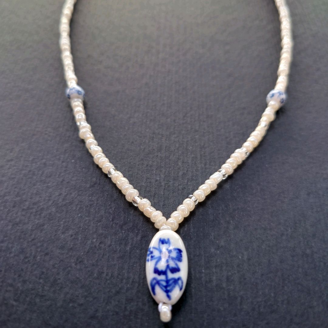 Cornflower necklace