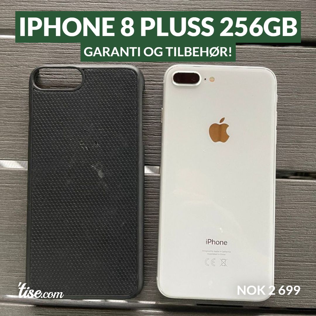 iPhone 8 PLUSS 256GB