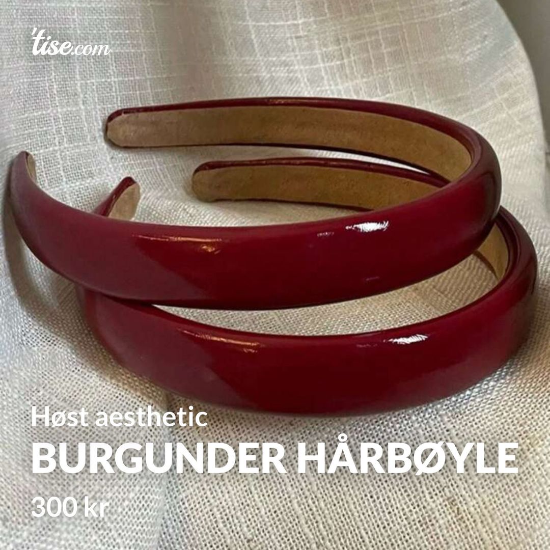 Burgunder hårbøyle