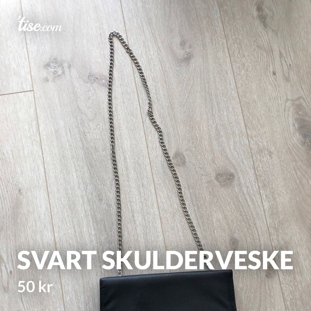 Svart skulderveske