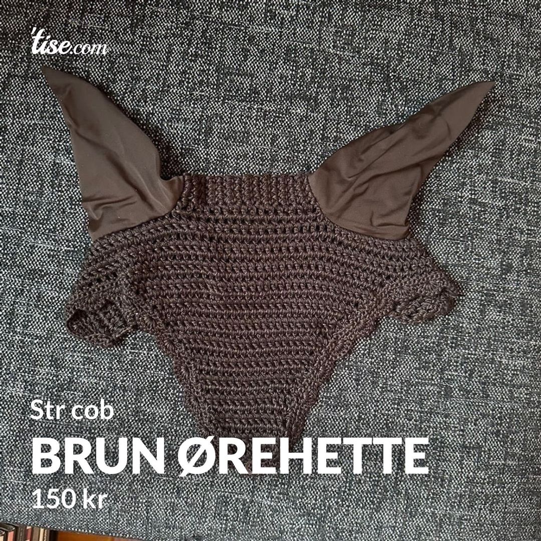 Brun ørehette