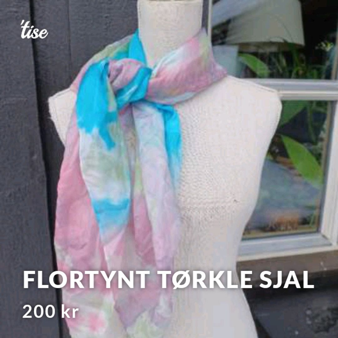 Flortynt Tørkle Sjal