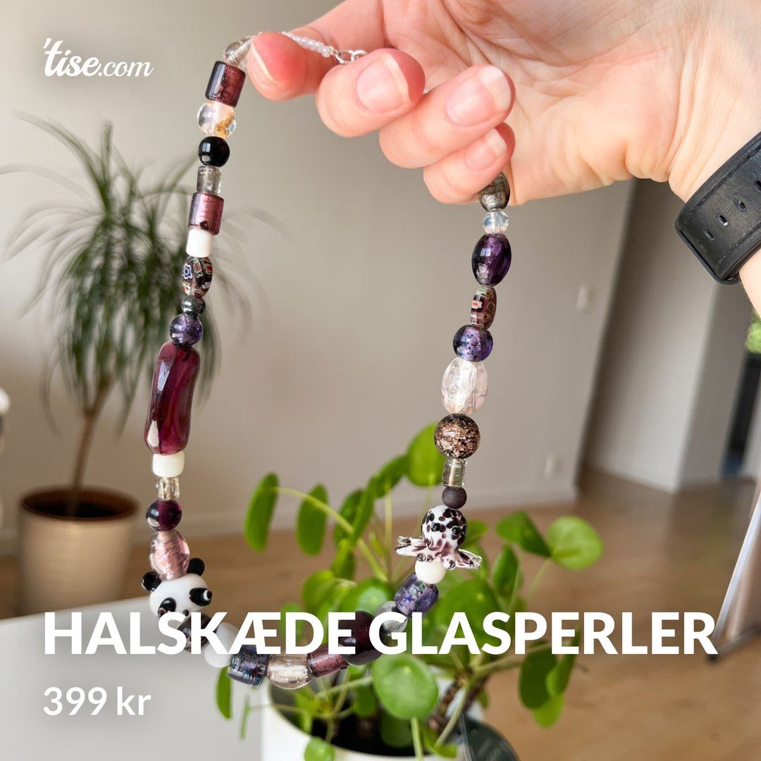 Halskæde glasperler