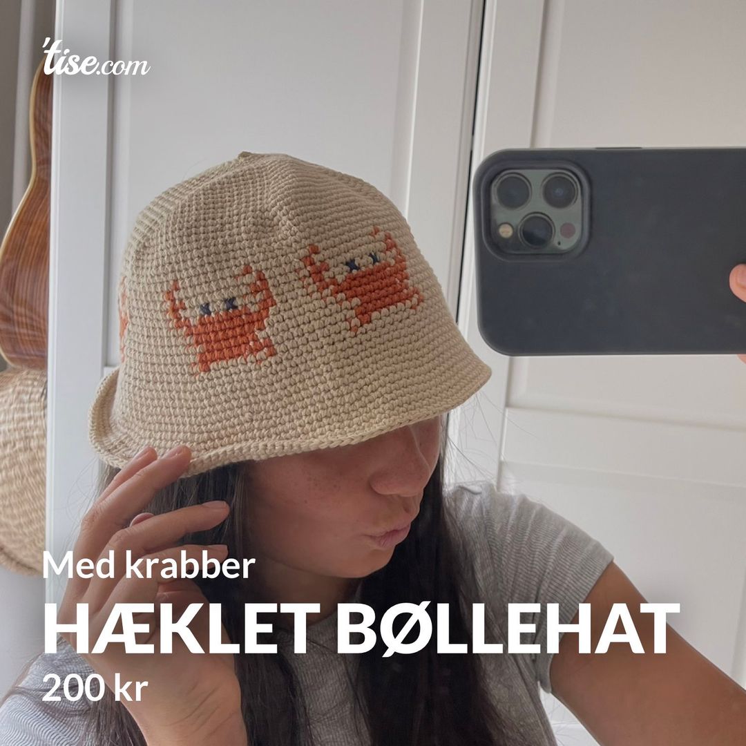 Hæklet bøllehat