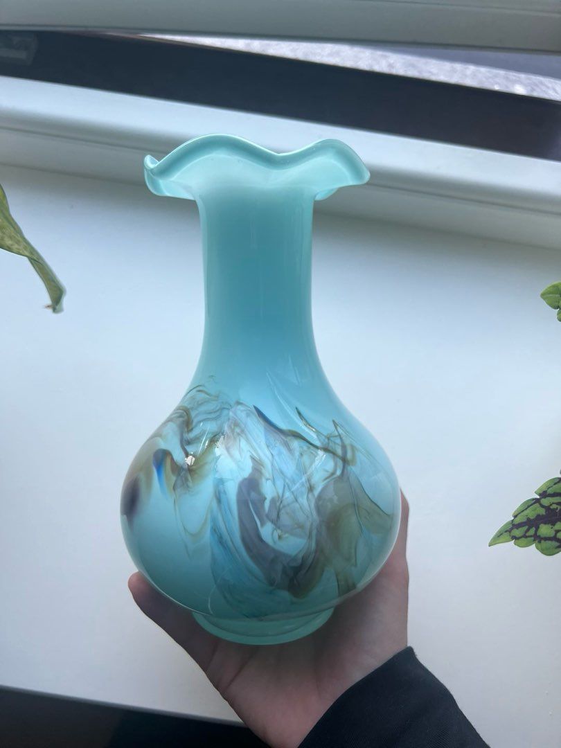 Lyseblå vase