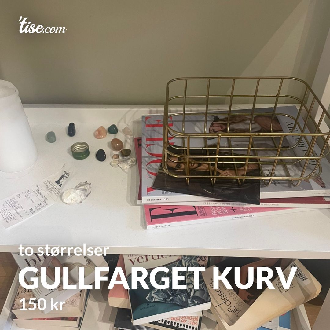 gullfarget kurv