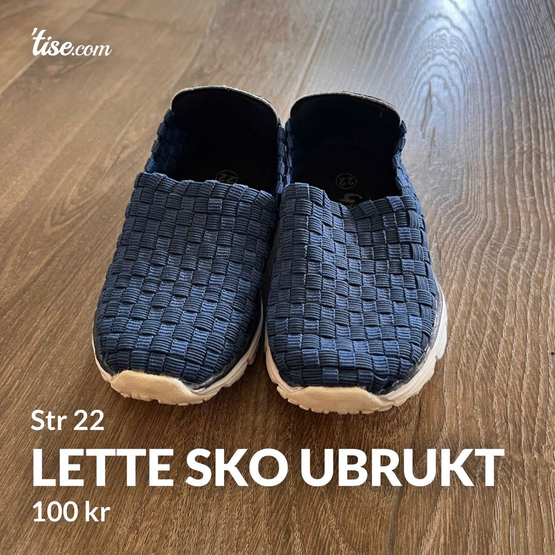 Lette sko ubrukt