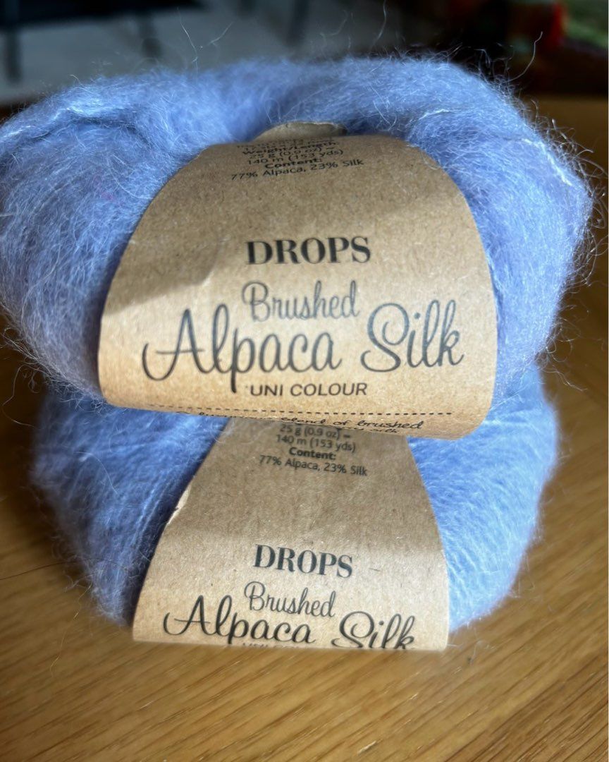 Brushed alpaca silk