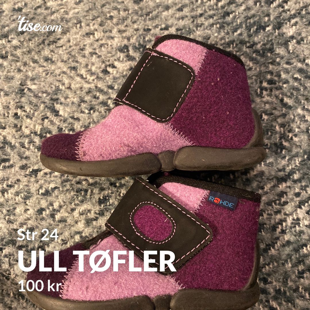 Ull tøfler