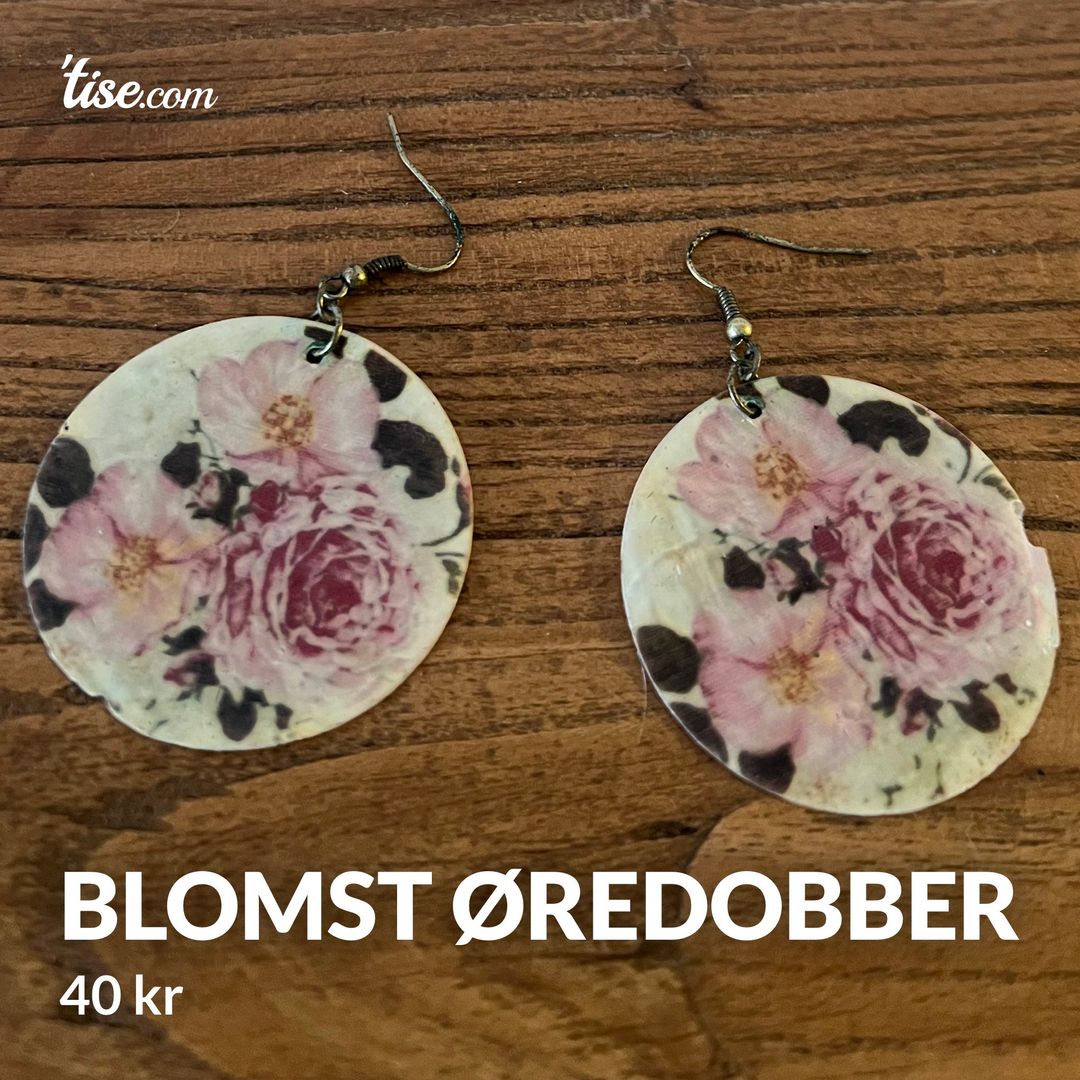 Blomst øredobber